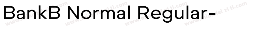 BankB Normal Regular字体转换